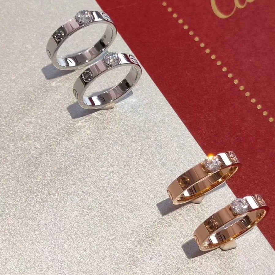 [Riva Jewelry ]LOVE RING 3.6MM 1 BIG DIAMOND