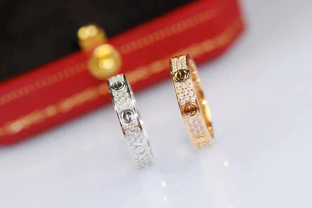 [Riva Jewelry ]LOVE RING 3.6MM DIAMOND PAVED