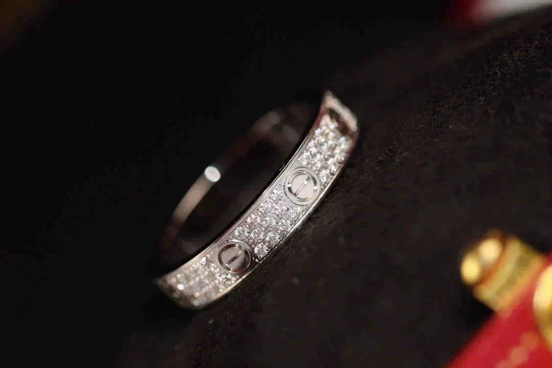 [Riva Jewelry ]LOVE RING 3.6MM DIAMOND PAVED