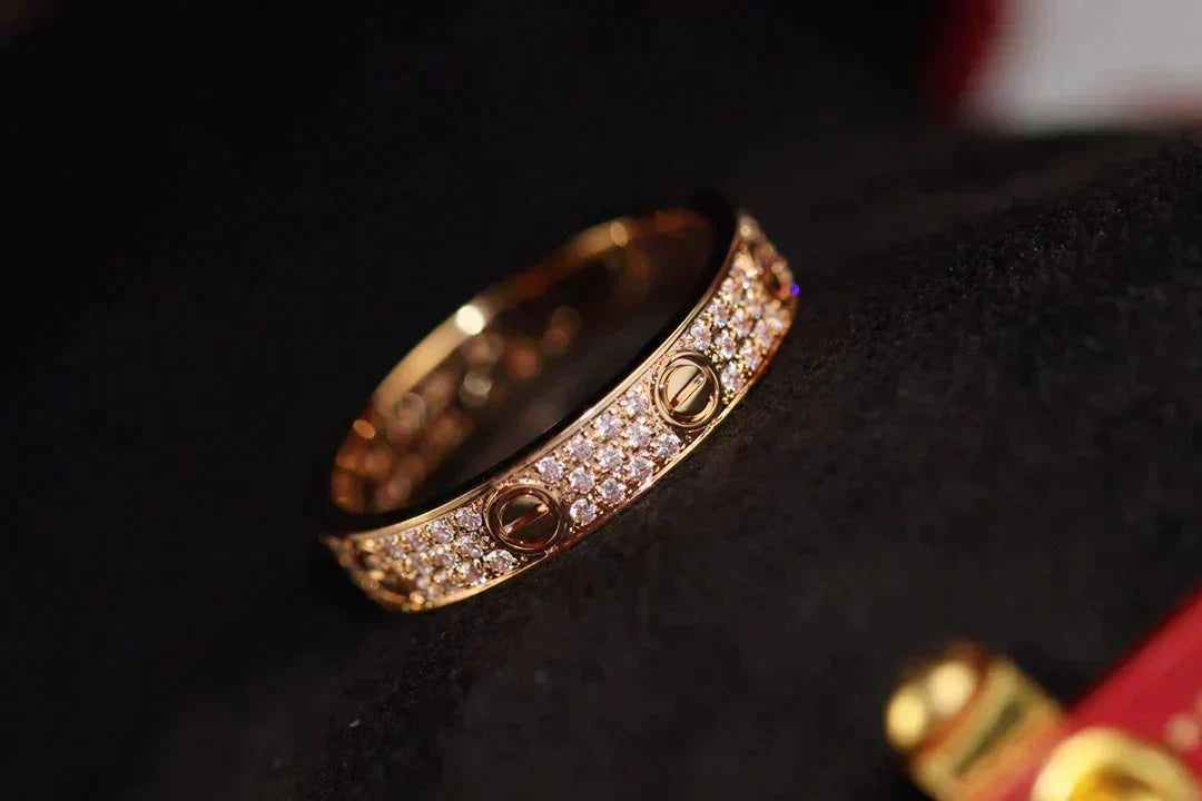 [Riva Jewelry ]LOVE RING 3.6MM DIAMOND PAVED