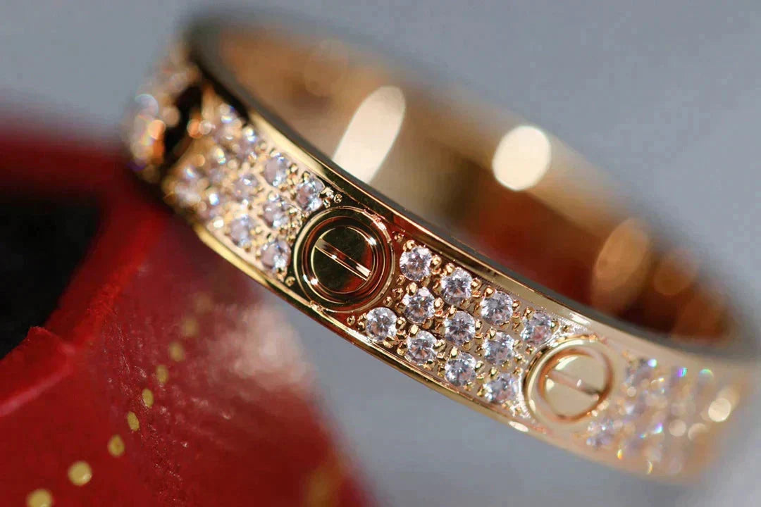[Riva Jewelry ]LOVE RING 3.6MM DIAMOND PAVED