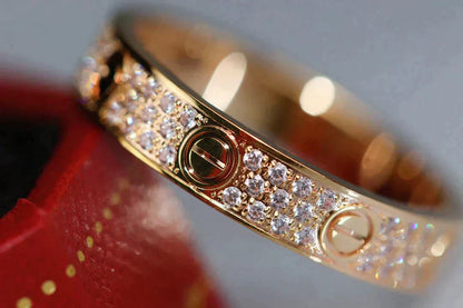 [Riva Jewelry ]LOVE RING 3.6MM DIAMOND PAVED