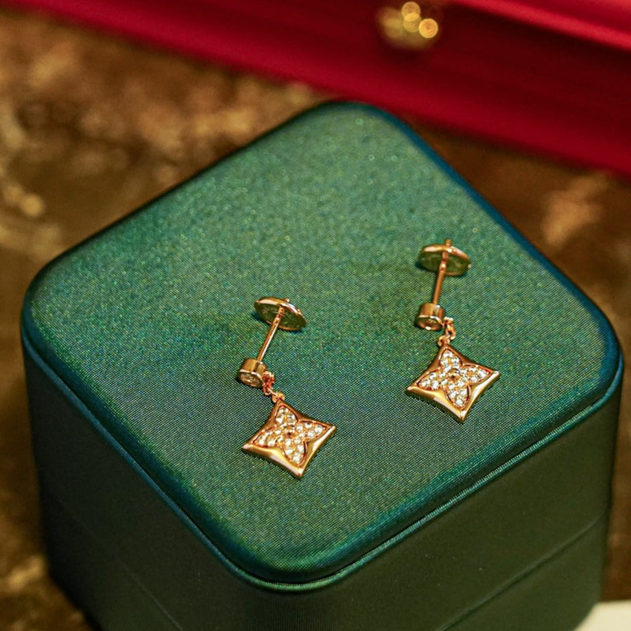 [Riva Jewelry]STERN DIAMANT OHRRINGE GOLD
