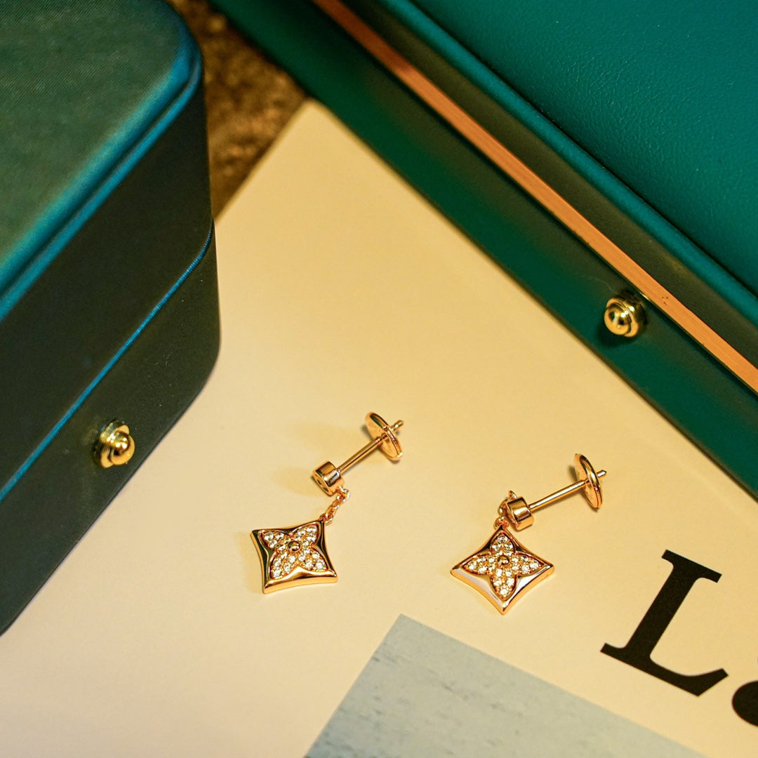 [Riva Jewelry]STERN DIAMANT OHRRINGE GOLD