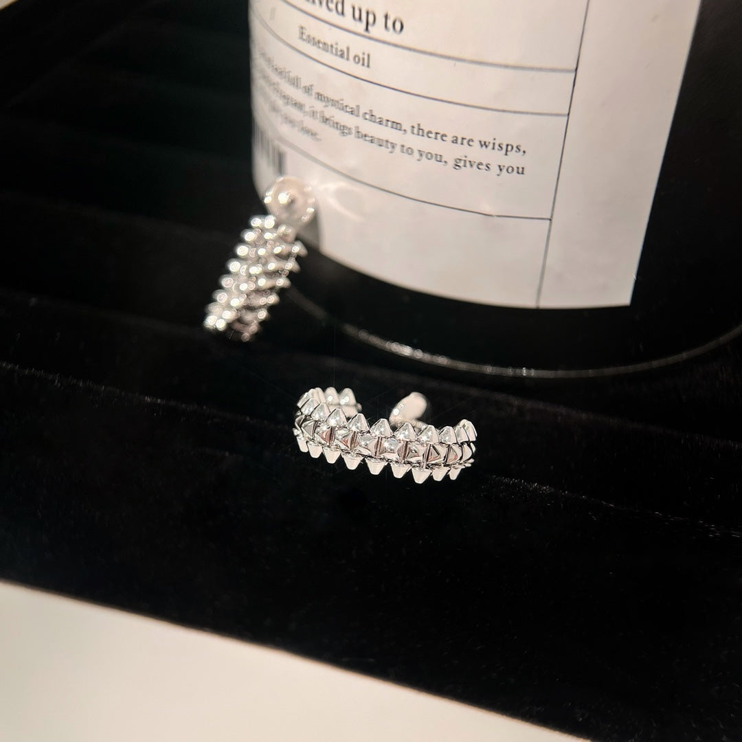 [Riva Jewelry ]CLASH EARRINGS