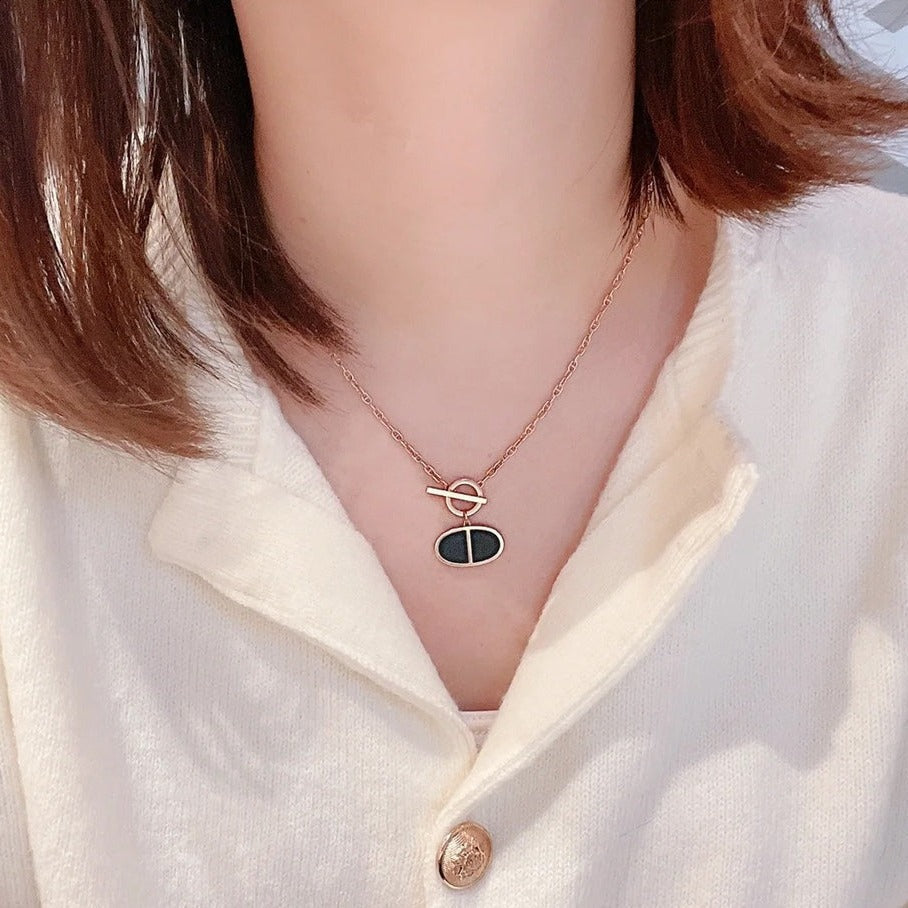 [Riva Jewelry]KETTE VERSO BLACK KERAMIK-HALSKETTE