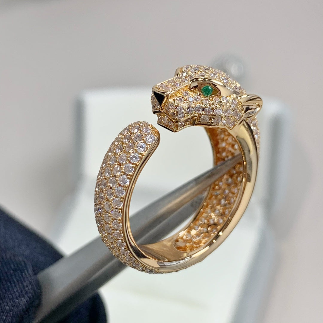 [Riva Jewelry ]PANTHERE PINK GOLD DIAMOND RING