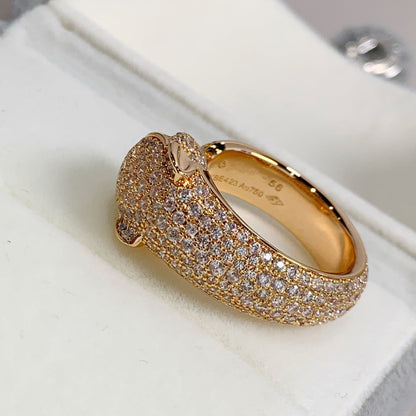 [Riva Jewelry ]PANTHERE PINK GOLD DIAMOND RING