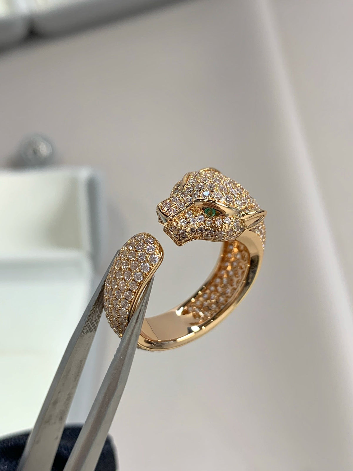 [Riva Jewelry ]PANTHERE PINK GOLD DIAMOND RING