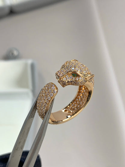 [Riva Jewelry ]PANTHERE PINK GOLD DIAMOND RING