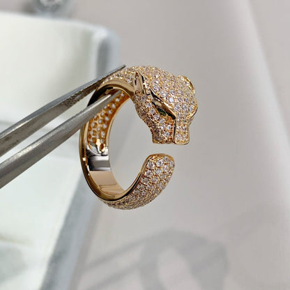 [Riva Jewelry ]PANTHERE PINK GOLD DIAMOND RING