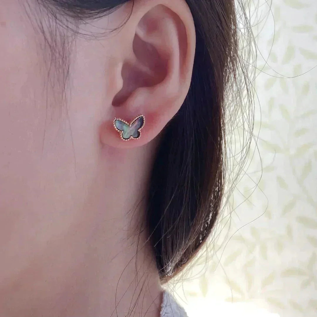 [Riva Jewelry ]BUTTERFLY DARK MOP  EARRINGS
