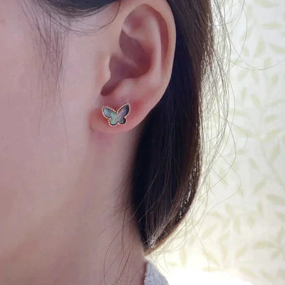 [Riva Jewelry ]BUTTERFLY DARK MOP  EARRINGS