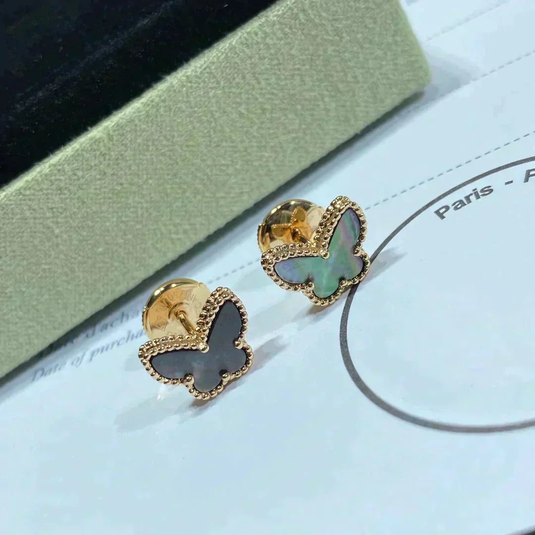 [Riva Jewelry ]BUTTERFLY DARK MOP  EARRINGS