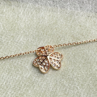 [Riva Jewelry]PAVÉ DIAMANT BLUMENANHÄNGER HALSKETTE