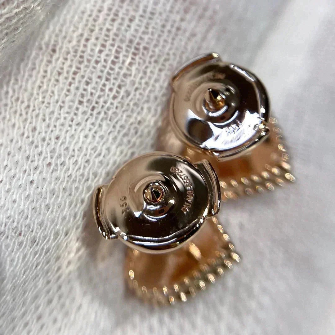 [Riva Jewelry ]HEART CARNELIAN STUD EARRINGS
