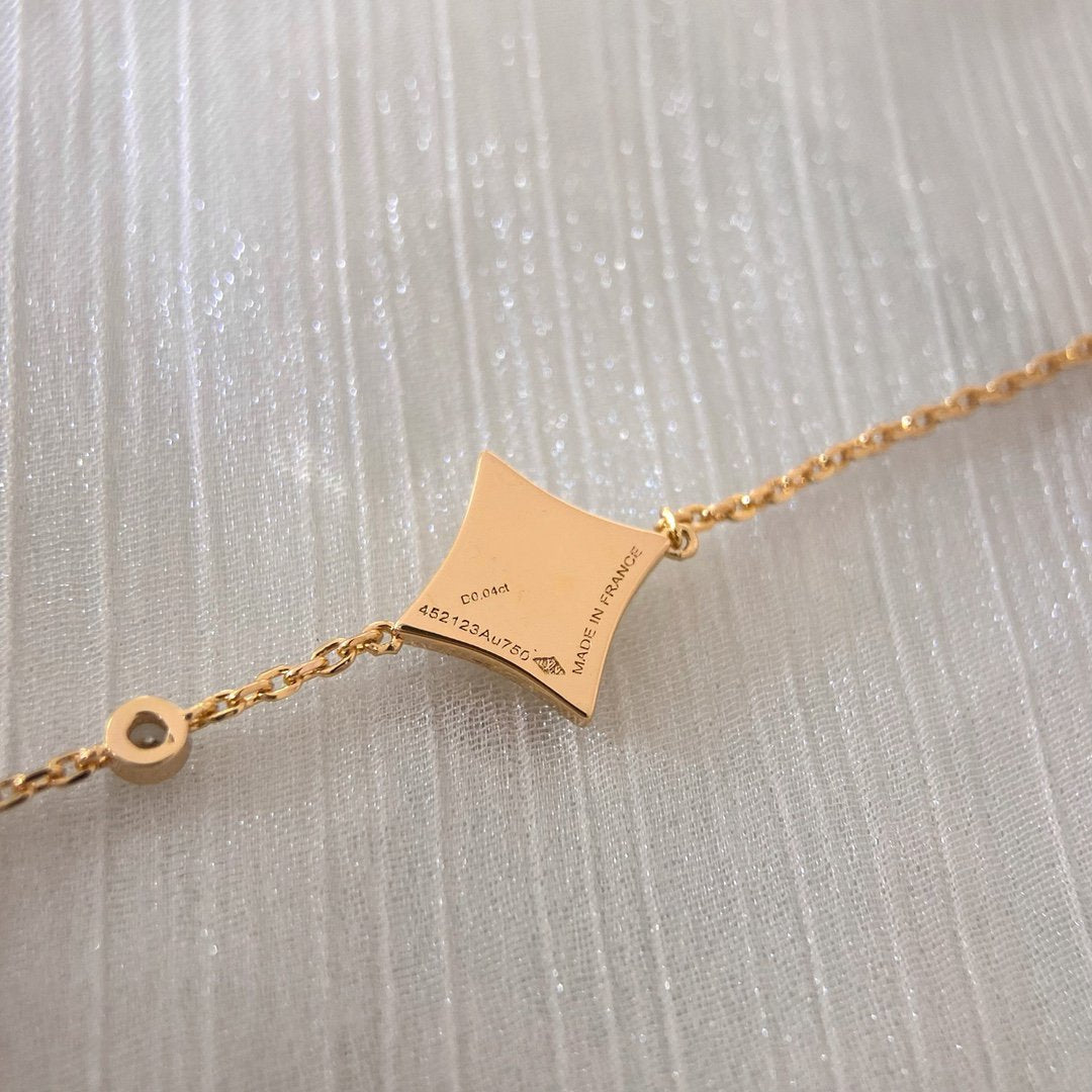 [Riva Jewelry ]COLOR STAR CARNELIAN PINK GOLD DIAMOND BRACELET