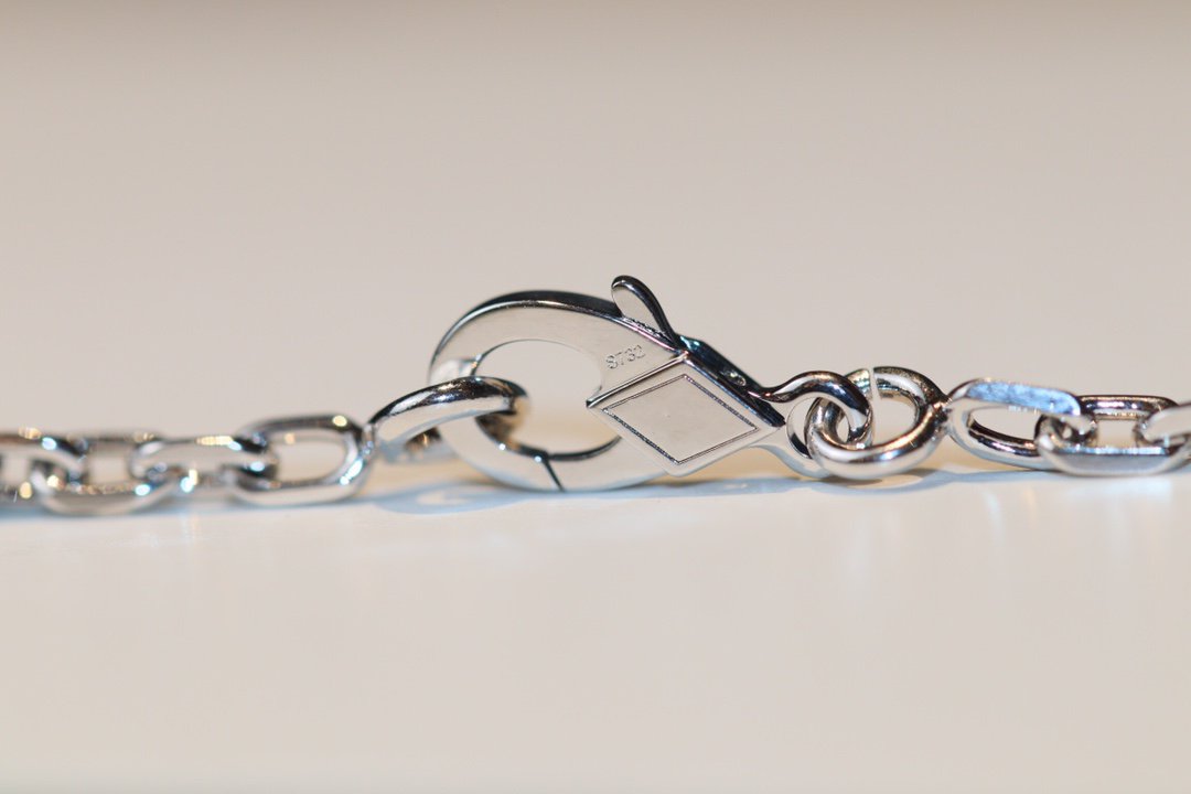 [Riva Jewelry ]CLOVER 20 MOTIFS ONYX DIAMOND SILVER