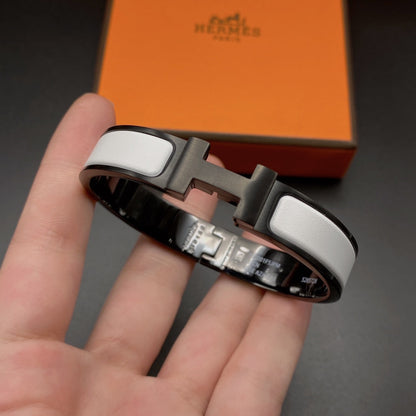 [Riva Jewelry]H BRACELET 12MM BLACK WHITE CERAMIC