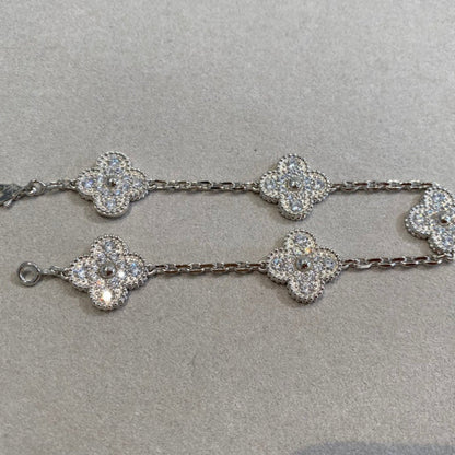 [Riva Jewelry ] CLOVER 5 MOTIF FULL DIAMOND BRACELET COLLECTION