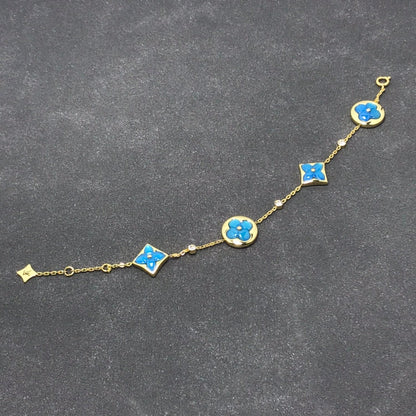[Riva Jewelry ]STAR AND SUN TURQUOISE 4 MOTIFS 3 DIAMONDS