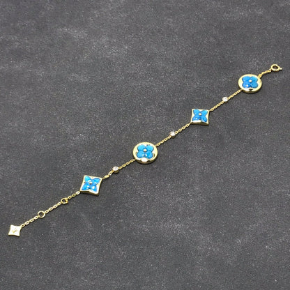 [Riva Jewelry ]STAR AND SUN TURQUOISE 4 MOTIFS 3 DIAMONDS