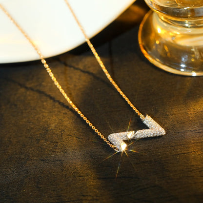 [Riva Jewelry ]VOLT SILVER DIAMOND PEDANT NECKLACE
