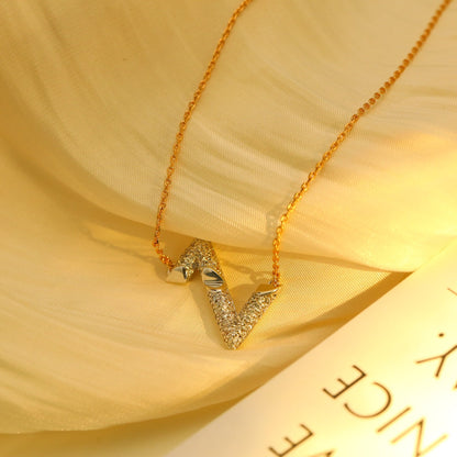[Riva Jewelry]VOLT SILVER DIAMOND PEDANT NECKLACE