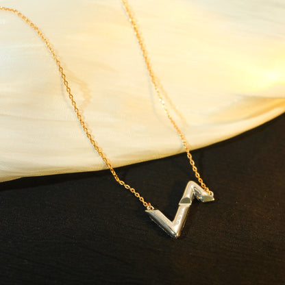 [Riva Jewelry ]VOLT SILVER DIAMOND PEDANT NECKLACE