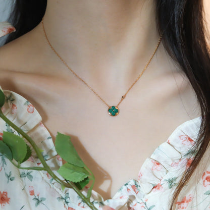 [Riva Jewelry ]SUN PEDANT PINK GOLD 1 DIAMOND NECKLACE