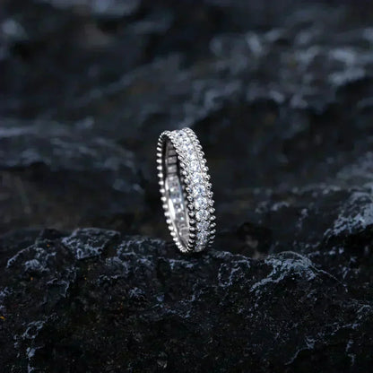 [Riva Jewelry ]PERLEE DIAMOND SILVER RING