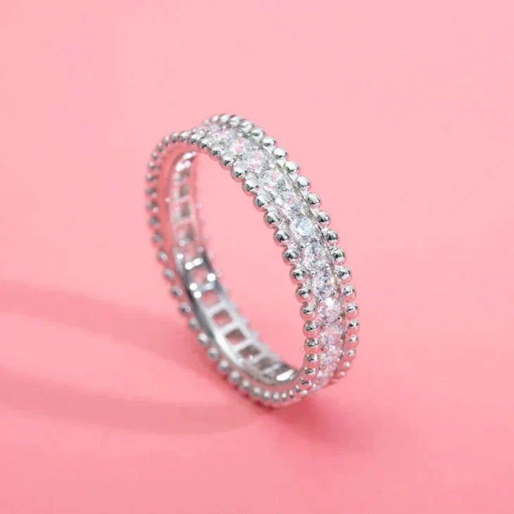 [Riva Jewelry ]PERLEE DIAMOND SILVER RING
