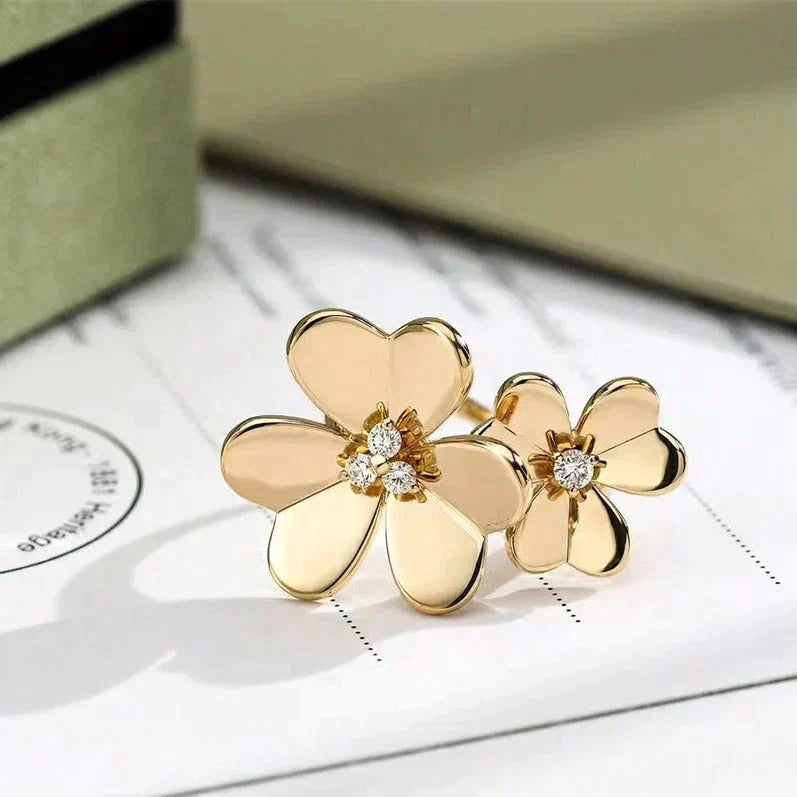 [Riva Jewelry ]CLOVER COMOS GOLD DIAMOND RING