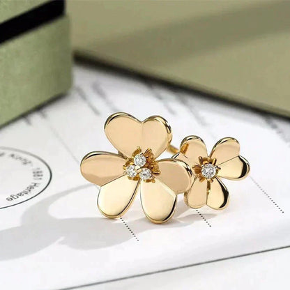 [Riva Jewelry ]CLOVER COMOS GOLD DIAMOND RING