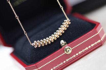 [Riva Jewelry ]CLASH PINK GOLD NECKLACE