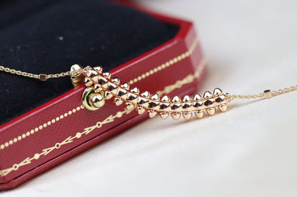 [Riva Jewelry ]CLASH PINK GOLD NECKLACE