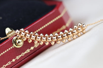 [Riva Jewelry ]CLASH PINK GOLD NECKLACE