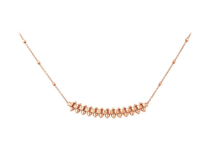 [Riva Jewelry ]CLASH PINK GOLD NECKLACE