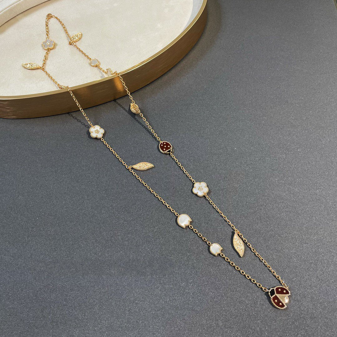 [Riva Jewelry ]LUCKY SPRING 15 MOTIFS GOLD NECKLACE