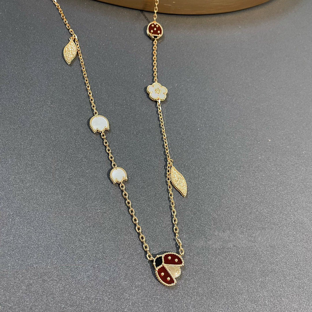 [Riva Jewelry ]LUCKY SPRING 15 MOTIFS GOLD NECKLACE