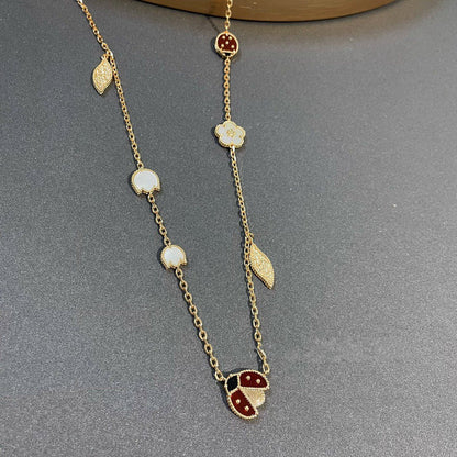 [Riva Jewelry ]LUCKY SPRING 15 MOTIFS GOLD NECKLACE