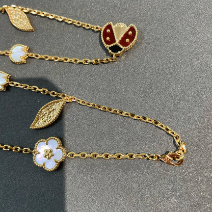 [Riva Jewelry ]LUCKY SPRING 15 MOTIFS GOLD NECKLACE