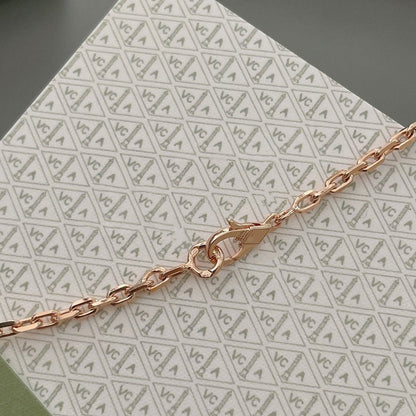 [Riva Jewelry ]LUCKY SPRING 15 MOTIFS ROSE GOLD NECKLACE