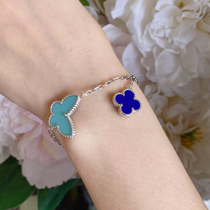 [Riva Jewelry ]LUCKY SPRING SILVER BRACELET 4 MOTIF