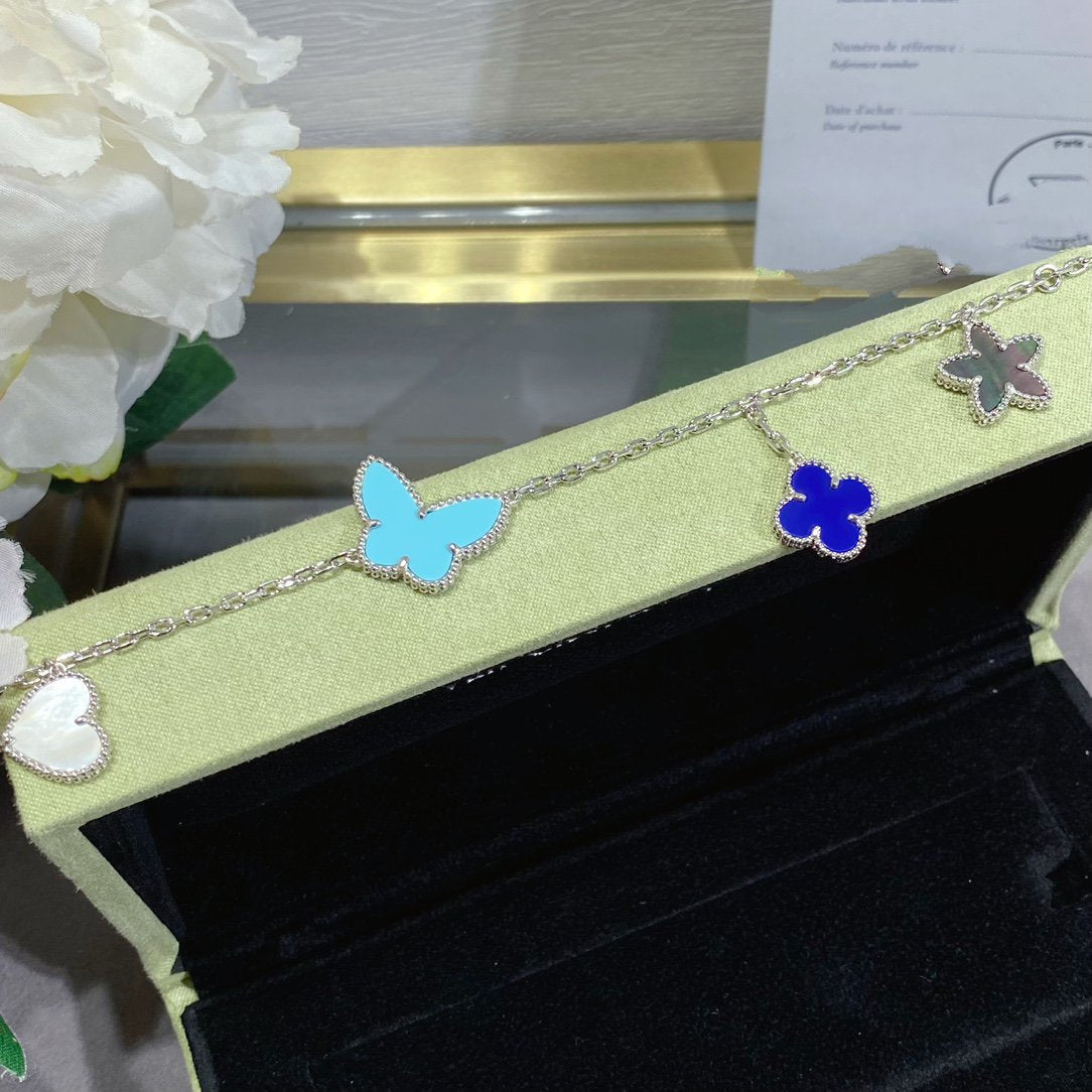 [Riva Jewelry ]LUCKY SPRING SILVER BRACELET 4 MOTIF