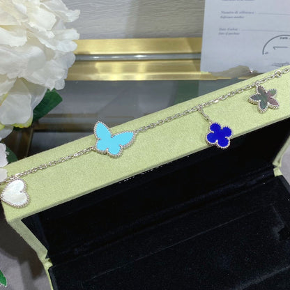 [Riva Jewelry ]LUCKY SPRING SILVER BRACELET 4 MOTIF