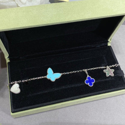 [Riva Jewelry ]LUCKY SPRING SILVER BRACELET 4 MOTIF