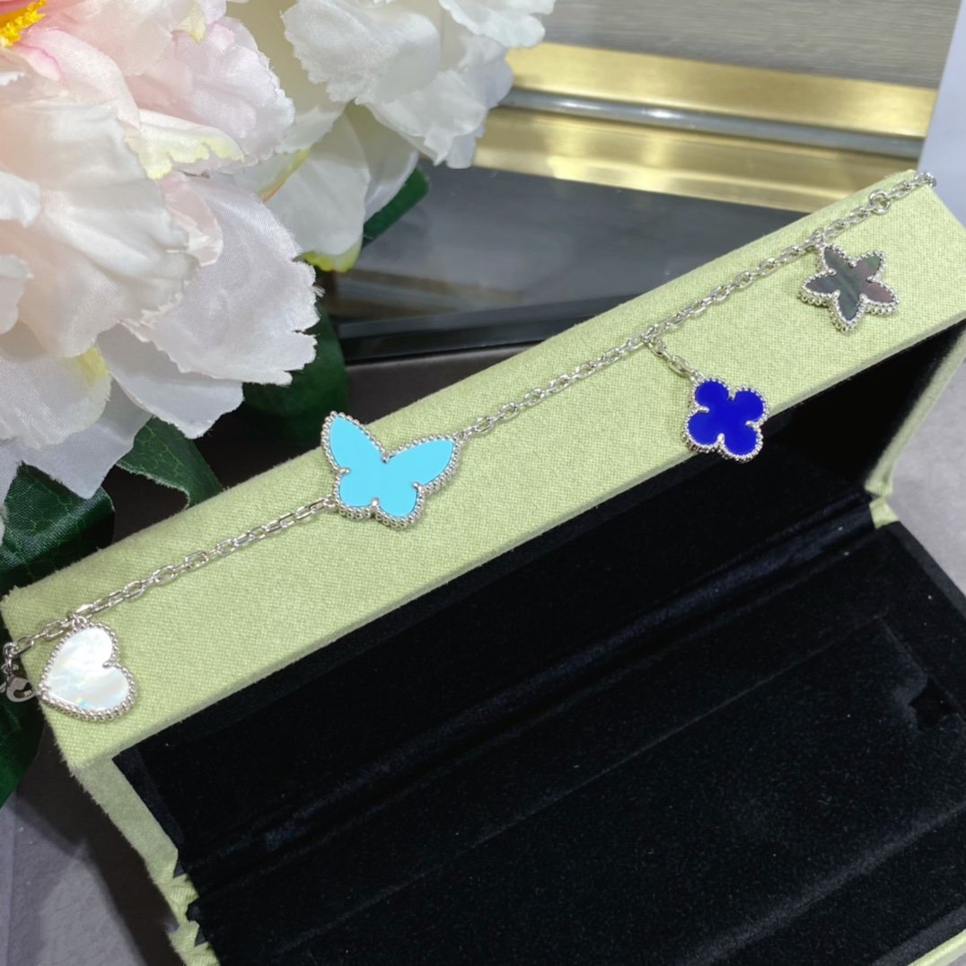 [Riva Jewelry ]LUCKY SPRING SILVER BRACELET 4 MOTIF
