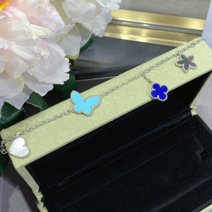 [Riva Jewelry ]LUCKY SPRING SILVER BRACELET 4 MOTIF