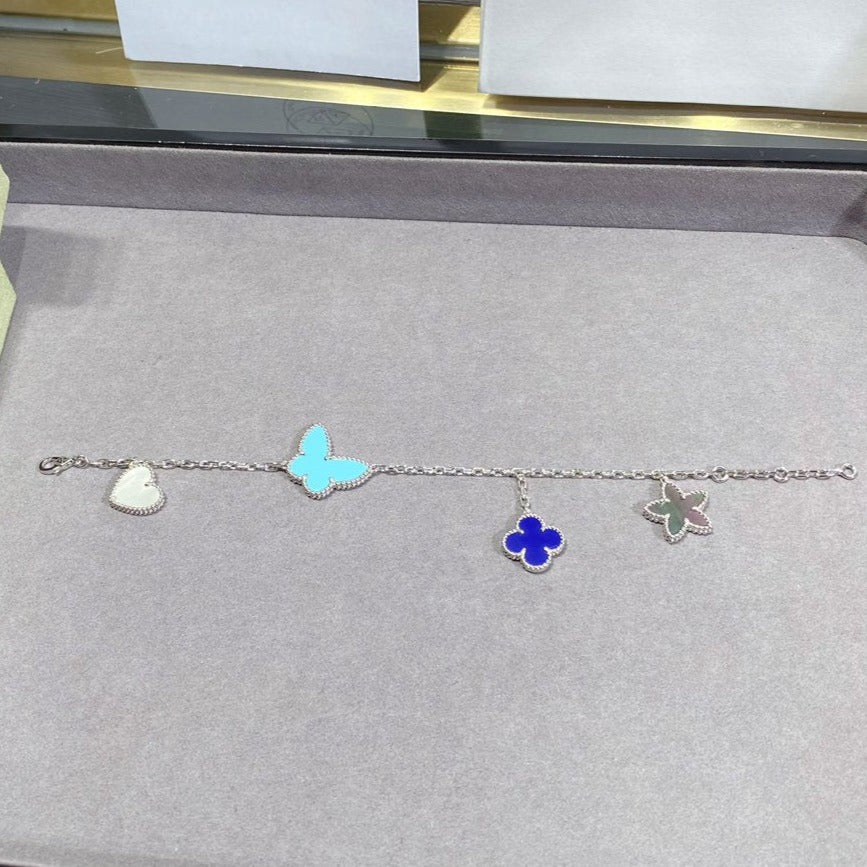 [Riva Jewelry ]LUCKY SPRING SILVER BRACELET 4 MOTIF